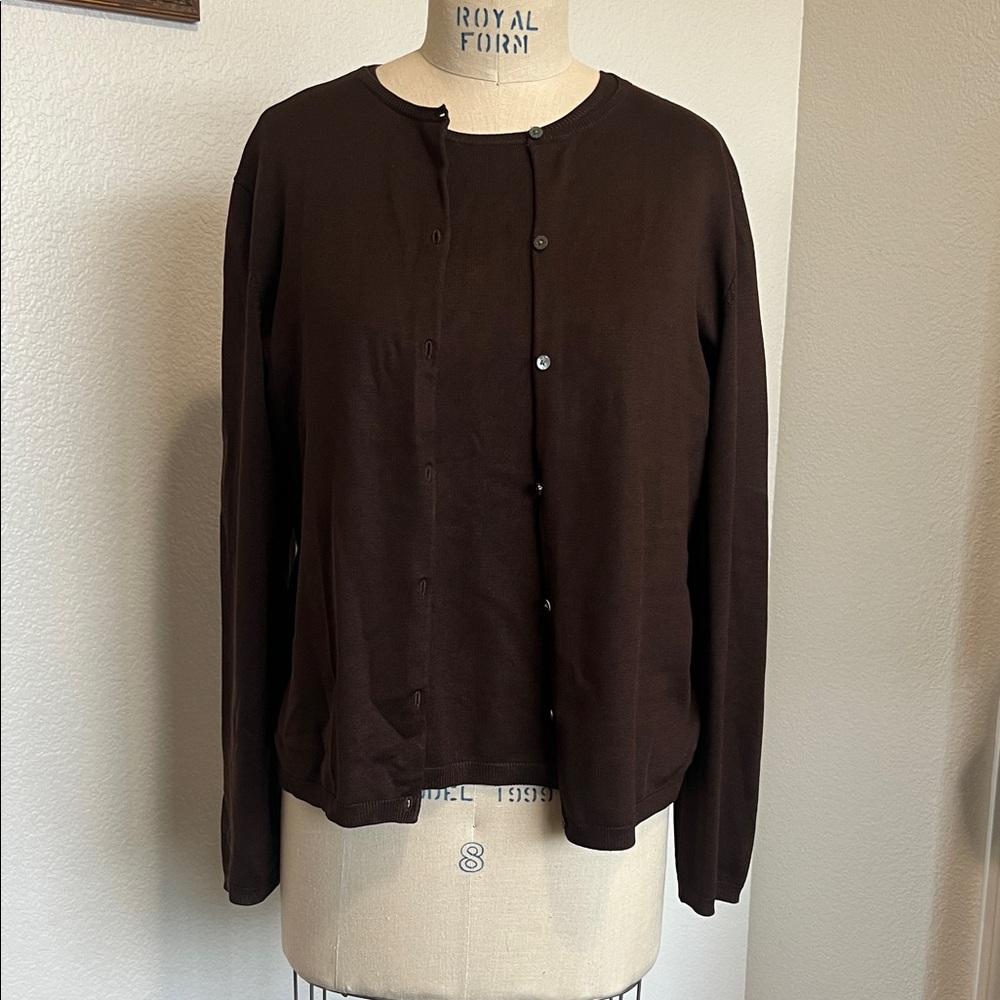 Ralph Lauren Dark Brown Cardigan set